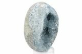 Crystal Filled Celestine (Celestite) Egg Geode - Madagascar #241105-1